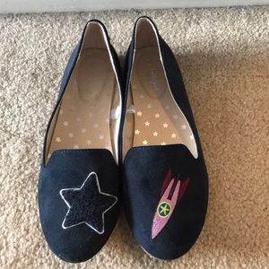 Cat and Jack navy blue flats